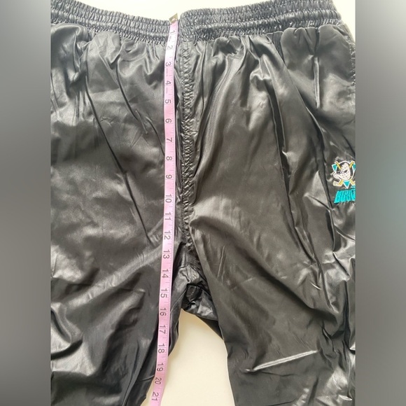 Vintage 90s Disney Mighty Ducks Zip Windbreaker 2 Piece Shiny Track Suit XL RARE - Picture 12 of 14